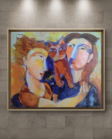 Familia Acrílico 50x60 cm.